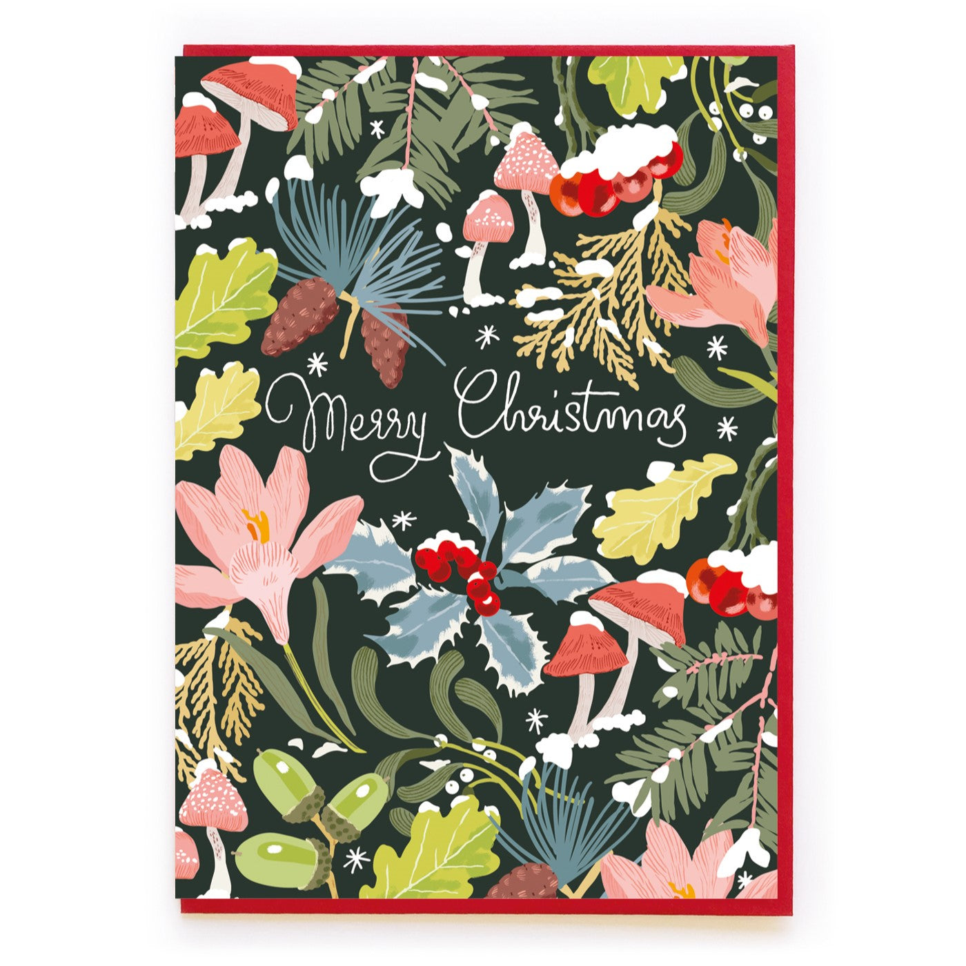 Winter Floral card