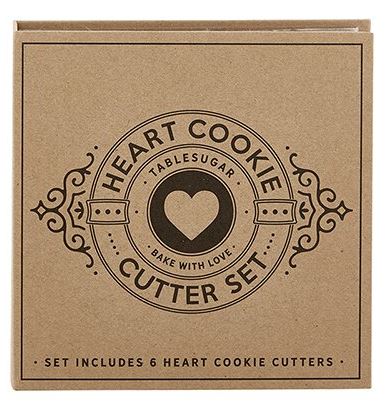 Cardboard Book Set - Heart Cookie Cutters