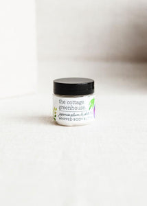 The Cottage Greenhouse Japanese Plum & White Tea Travel Size Whipped Body Butter