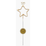 TOPS Malibu - Big 8" Gold Star Sparkler Wand Card - Celebrate