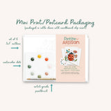 Friendly Monsters Watercolor Postcard Art Kit