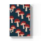 Denik - Navy Mushrooms Soft Touch Classic Layflat Notebook