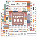 Mom School Age Kids Sticker Pack