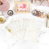 Foil Calendar Essentials Sticker Pack
