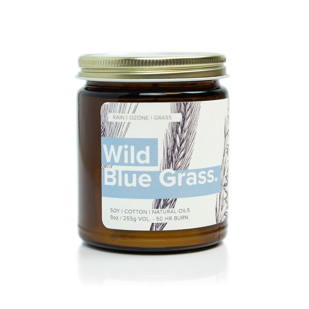 Wild Blue Grass Candle