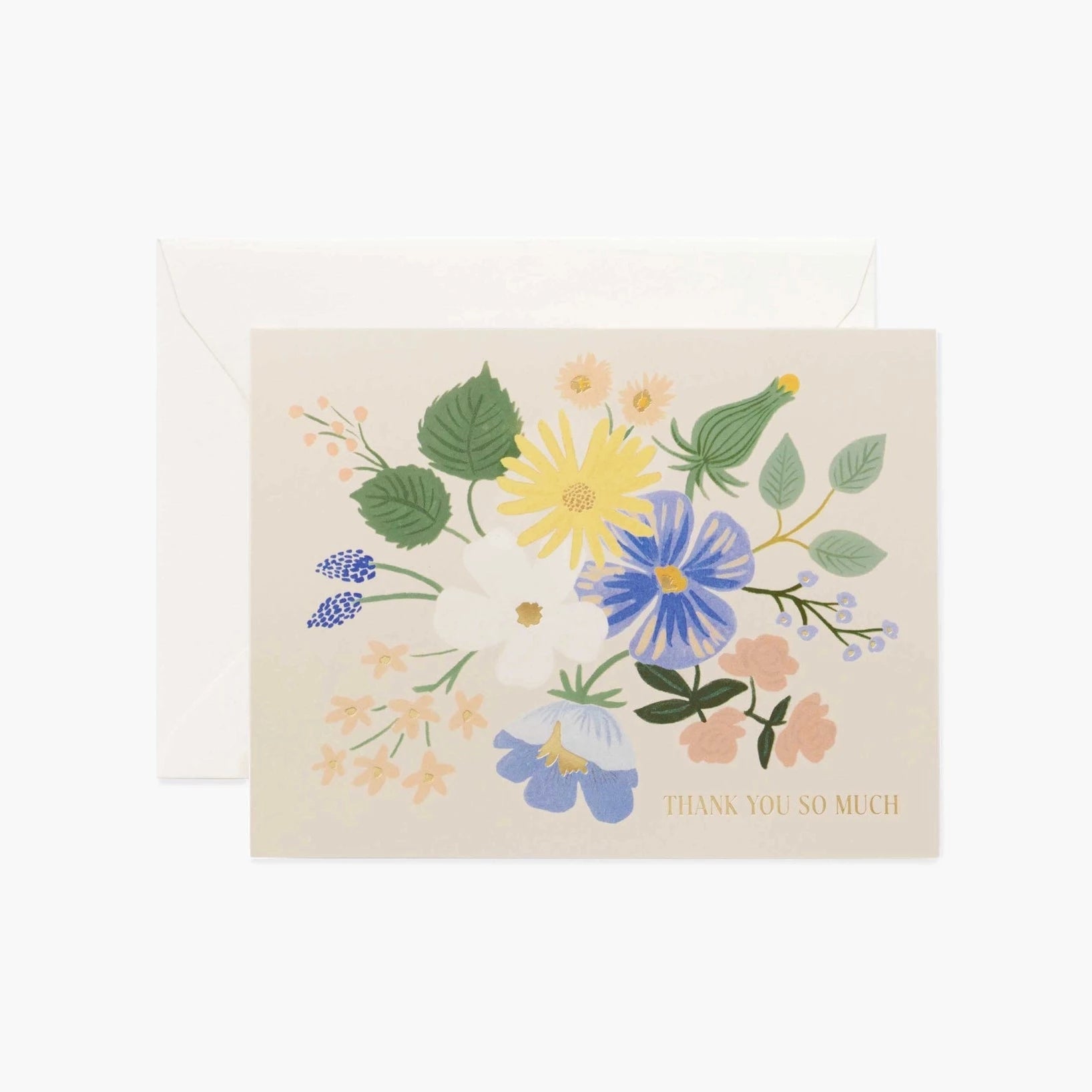 Garden Party Blue Thank You Greeting Card Boxed Set