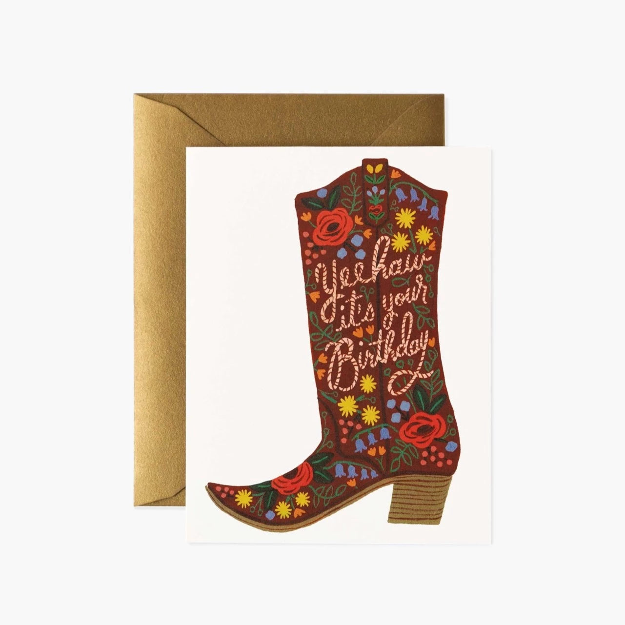 Birthday Boot Greeting Card