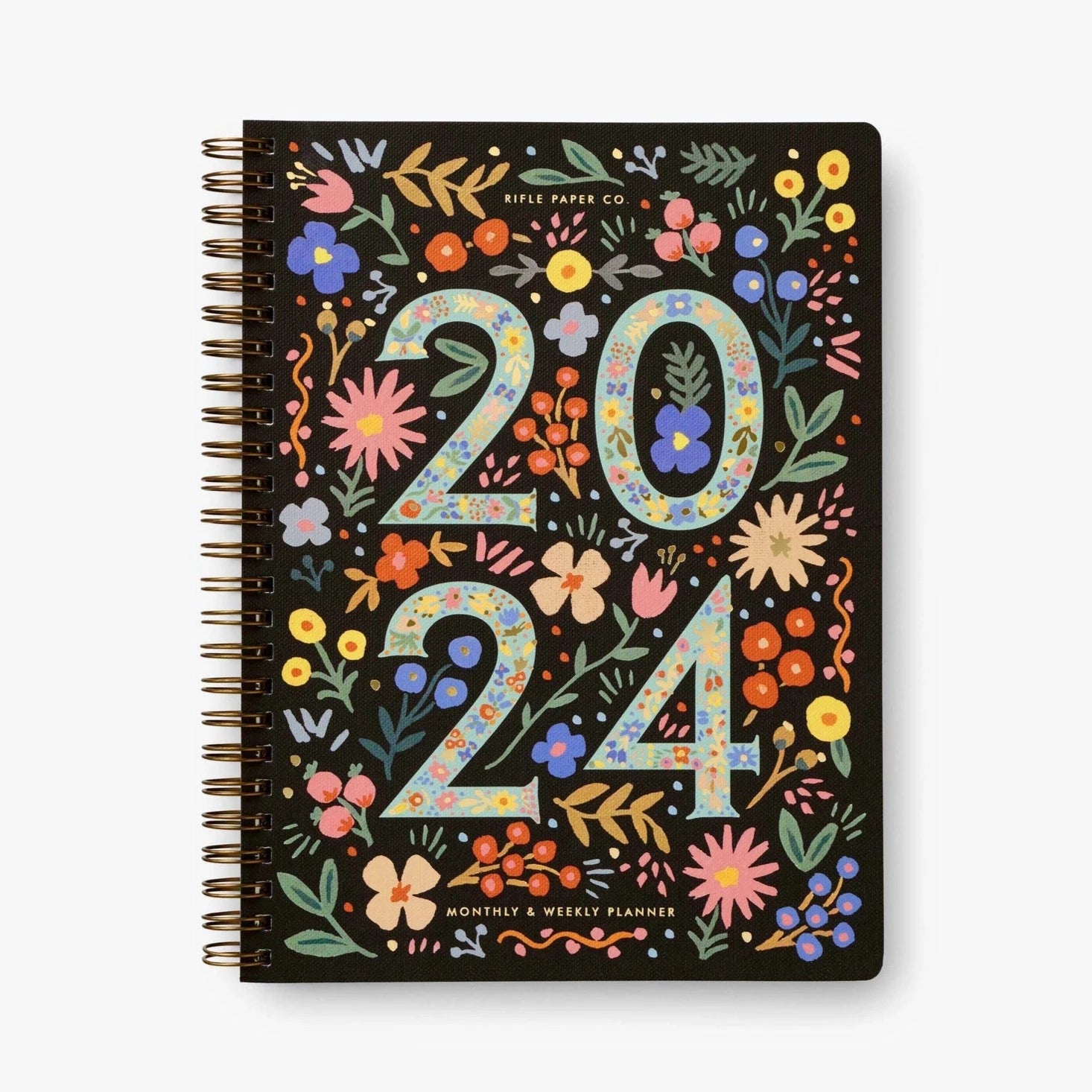 Flores 2024 12-Month Softcover Spiral Planner