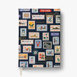Postage Stamps Fabric Journal