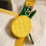 Genuine Leather Pineapple Coin Purse / Keychain / Bag Charm