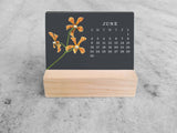 2027 Mini Desk Calendar, Orchid 