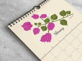 2027 Monthly Calendar, Botanicals