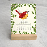 2027 Desk Calendar, Birds