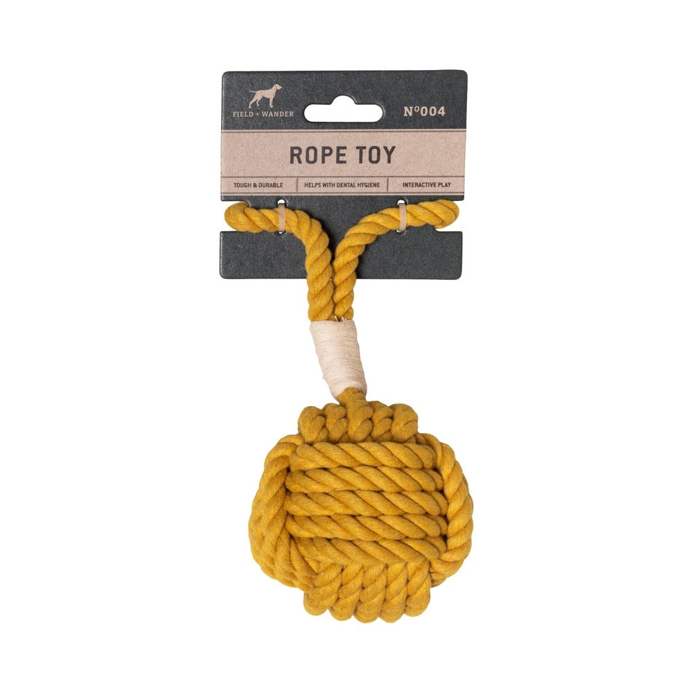 Yellow Rope Dog Toy
