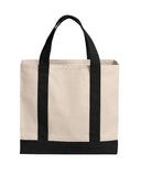 Cotton Canvas Two-Tone Tote
