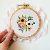Cozy Harvest Beginner Embroidery Kit - Beginner Friendly