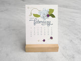 2027 Desk Calendar, Wildflower