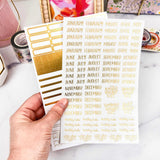 Foil Calendar Essentials Sticker Pack