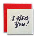 I Miss You Tiny Card
