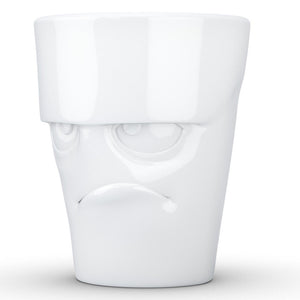 Grumpy Face Coffee Mug with Handle
