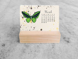 2027 Mini Desk Calendar, Butterflies