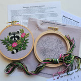 Raccoon Hand Embroidery Kit - Intermediate