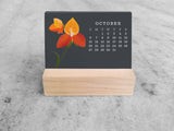 2027 Mini Desk Calendar, Orchid 