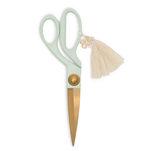 Scissors With Tassel & Charm | Mint