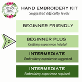 Desert Coyote Embroidery Kit - Beginner Plus