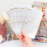 Foil Calendar Essentials Sticker Pack