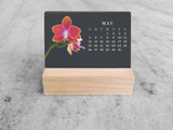 2027 Mini Desk Calendar, Orchid 