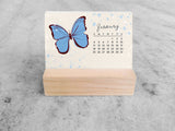 2027 Mini Desk Calendar, Butterflies