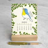 2027 Desk Calendar, Birds