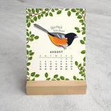 2027 Desk Calendar, Birds