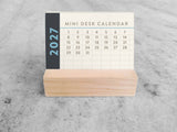 2027 Mini Desk Calendar, Grid 