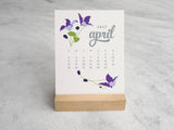 2027 Desk Calendar, Wildflower