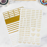 Foil Calendar Essentials Sticker Pack