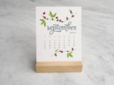 2027 Desk Calendar, Wildflower