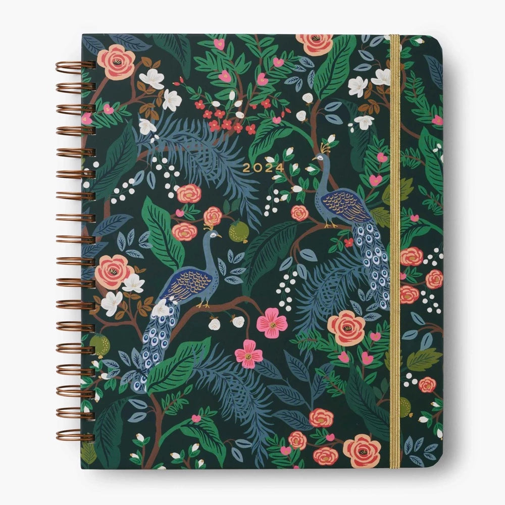 2024 17-Month Large Planner Peacock