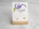2027 Desk Calendar, Wildflower