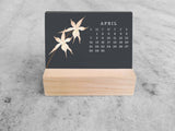 2027 Mini Desk Calendar, Orchid 