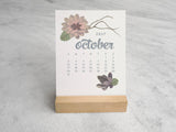2027 Desk Calendar, Wildflower