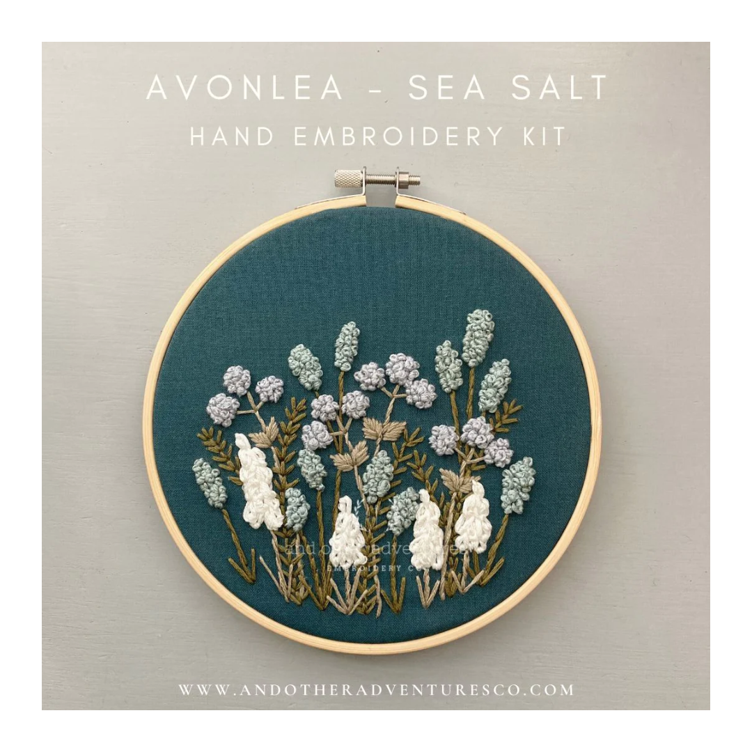 Avonlea in Sea Salt Hand Embroidery Kit