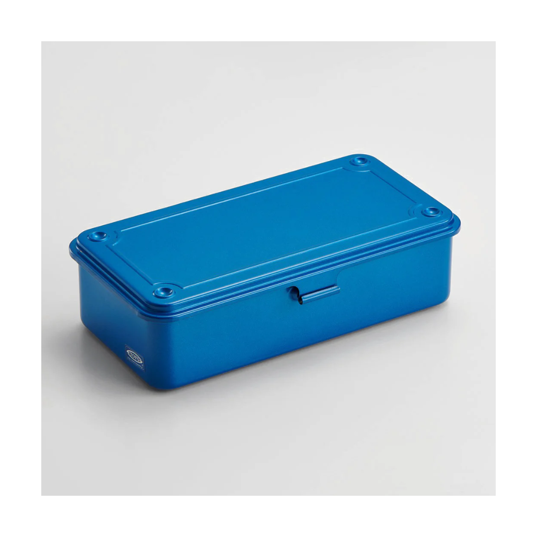 Blue Steel Stackable Storage Box