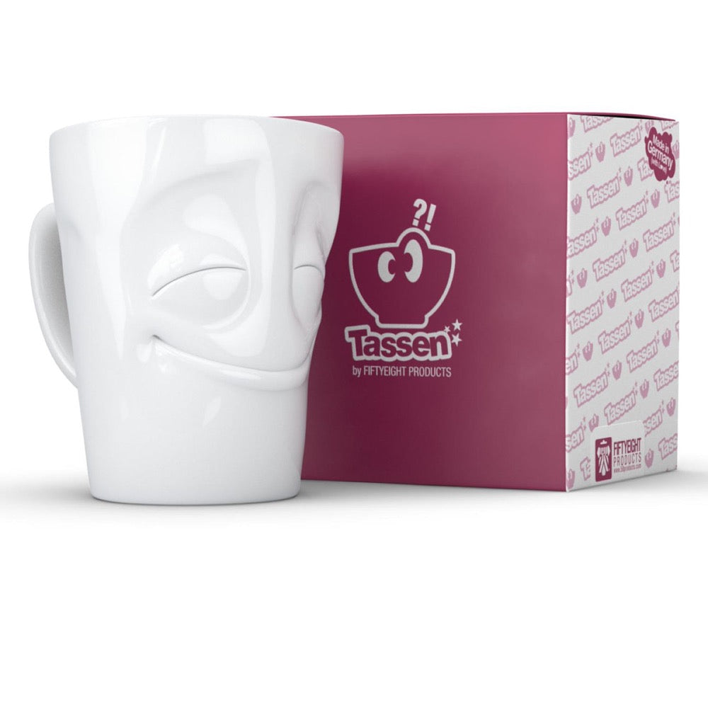 Cheery Face Coffee Mug with Handle