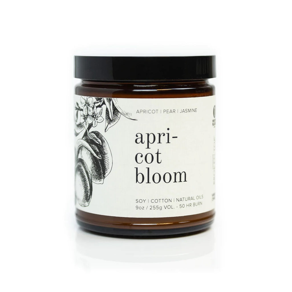 Apricot Bloom Soy Candle 9 Oz.