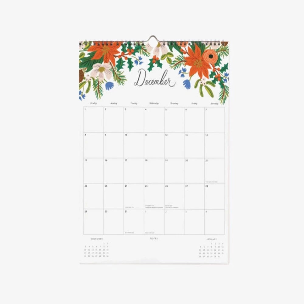 Peacock 2024 Appointment Wall Calendar
