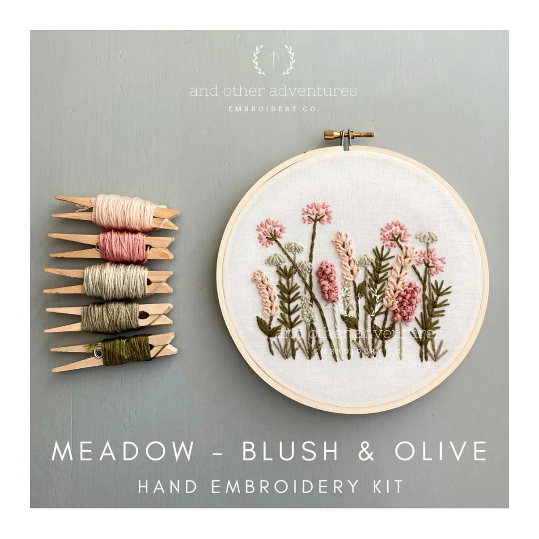 Meadow in Blush Hand Embroidery Kit