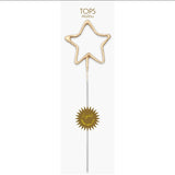 Big 8" Gold Number Sparkler Wand Card - Singles