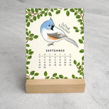 2027 Desk Calendar, Birds
